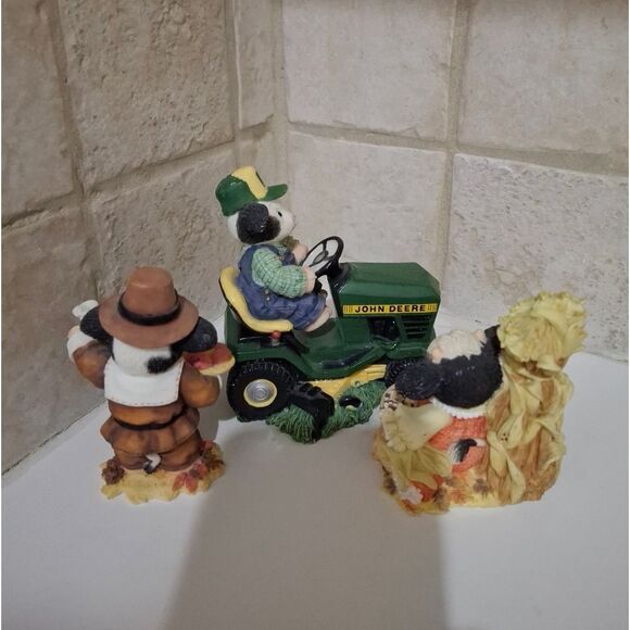 Enesco Mary's Moo Moos Bundle Lot Of 3 John Deere Tractor Pilgrim Harvest Fall - Picture 5 of 6